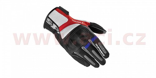 rukavice TXR, SPIDI - Itálie (černá/modrá/červená/bílá)